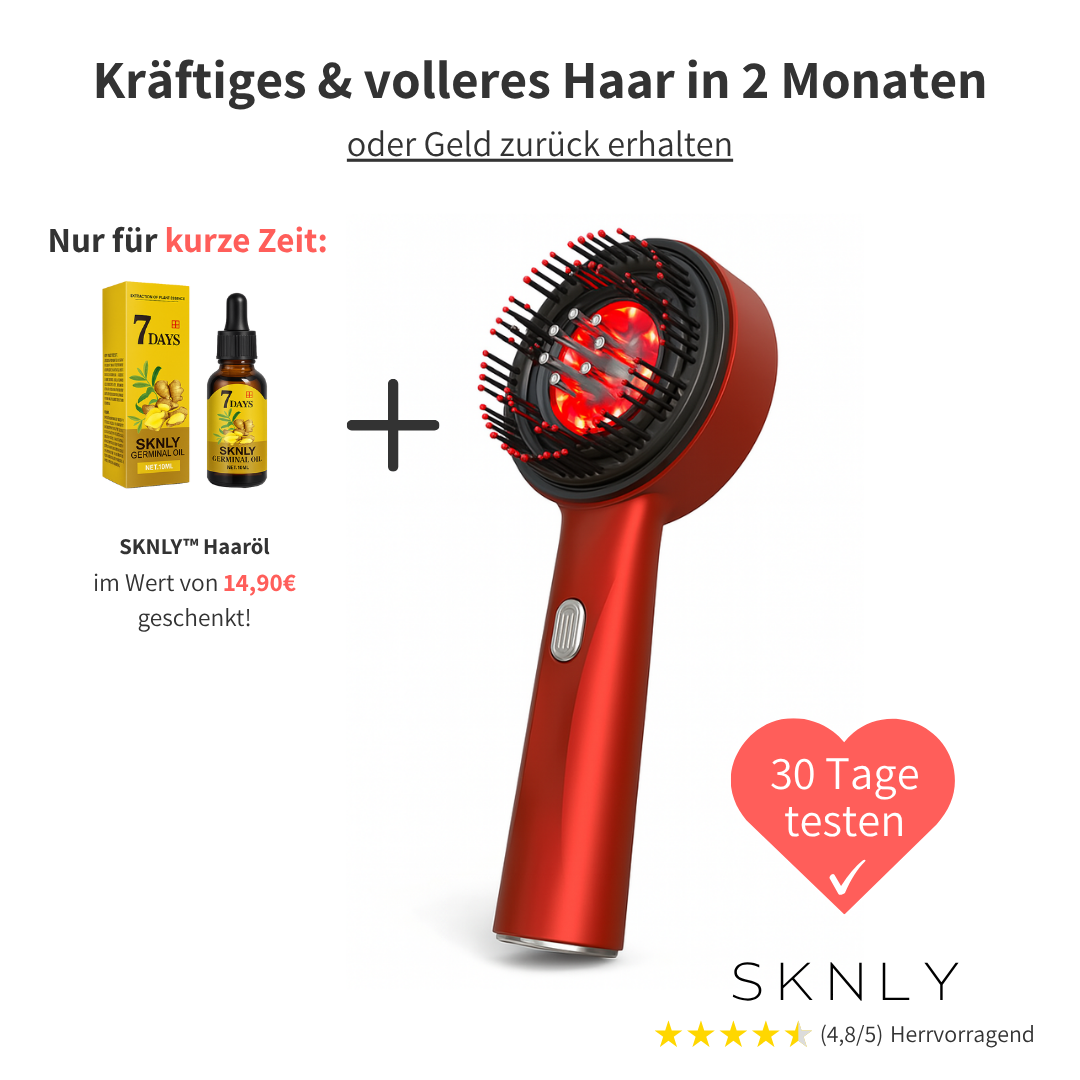 SKNLY™ 3in1 Kopfhaut-Massagebürste für kräftiges & volleres Haar