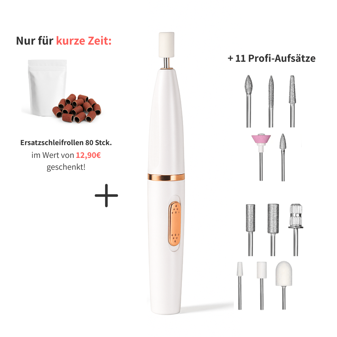 NailPro Deluxe – 11 - teiliges Nagelfräser - Set - SKNLY